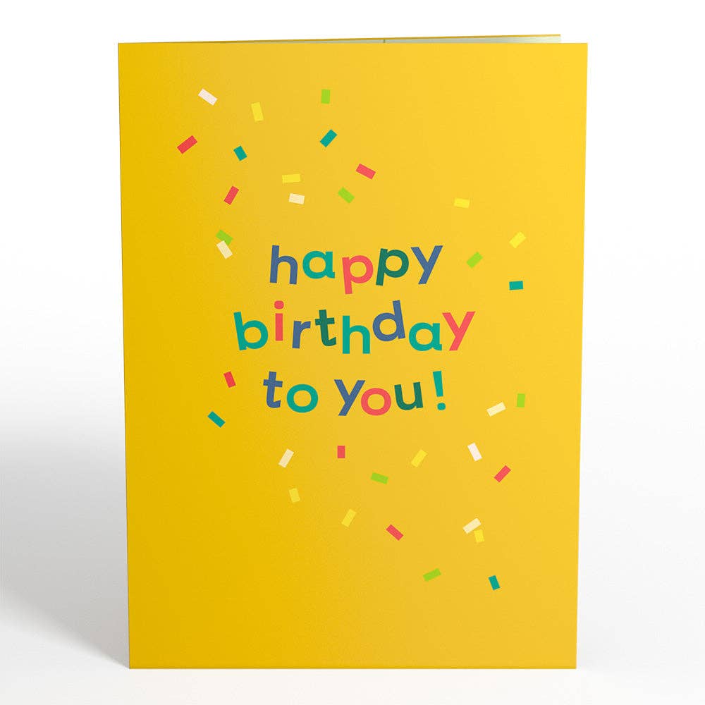 Lovepop Cards - Wholesale Birthday Card - Happy Birthday Confetti Cake Music and Lights Card 5x7"3