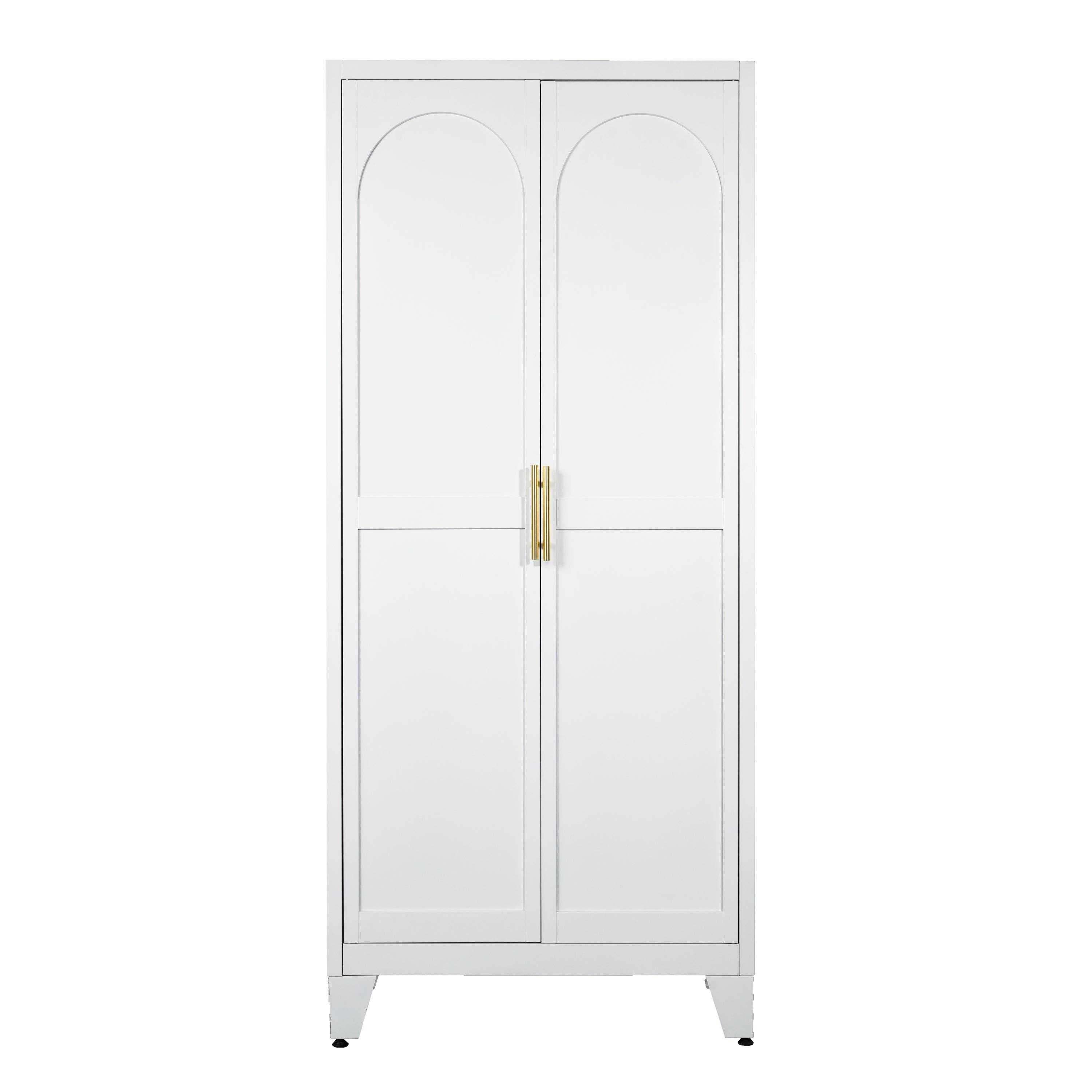 HOMYCASA DESIGN INC - Vente Armoire - Armoire de rangement Shapely Doors avec étagères réglables10
