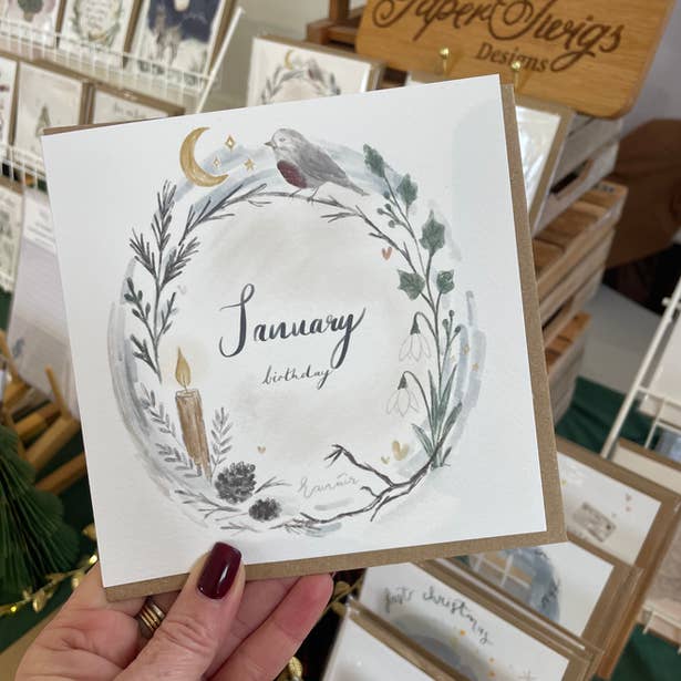Bem-vindo Janeiro - Coleção Meses de Aniversário por atacado de PaperTwigs Designs