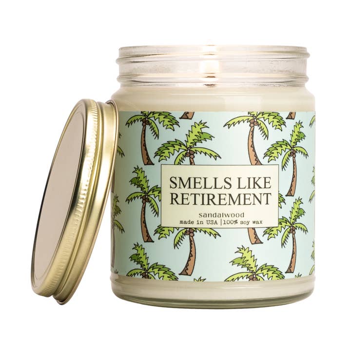 Vela de Jubilación Divertida - Tarro de 9oz, 100% Soja para venta al por mayor de Moonlight Makers