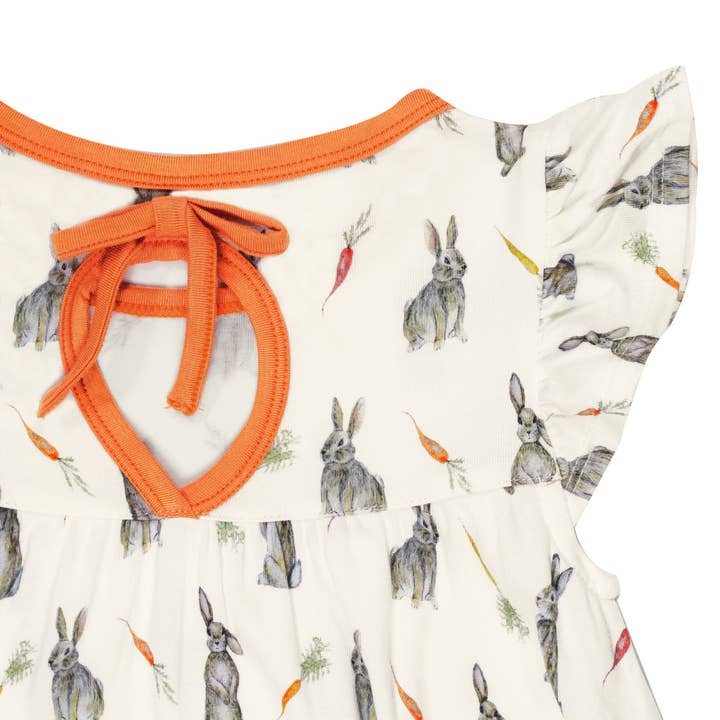 Free Birdees - Wholesale Dress - Kids - Hoppin’ Bunnies & Carrot Patch Twirling Dress (2T-6Y)4