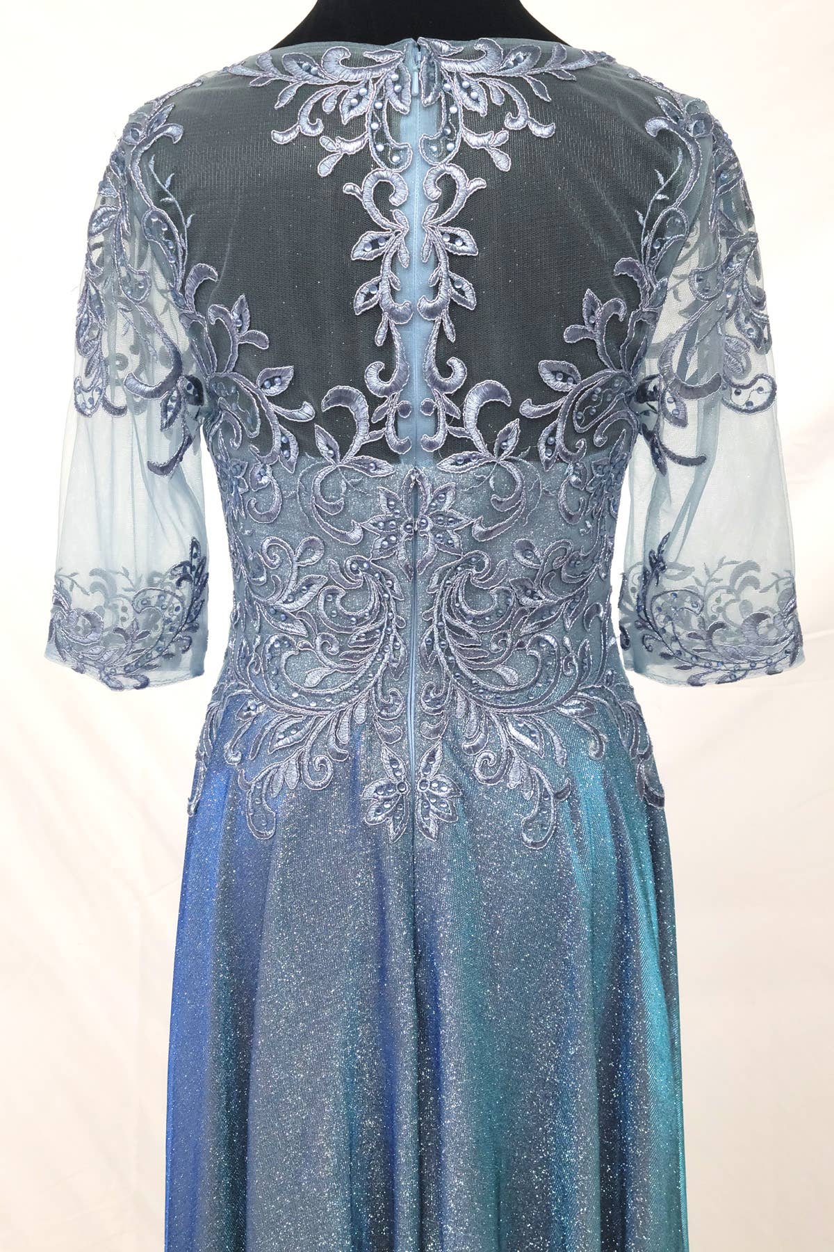 Chicas - Vendita all'ingrosso Vestito - Donna - Abito lungo Missy con maniche 3/4 e tasche J006-S-4XL16