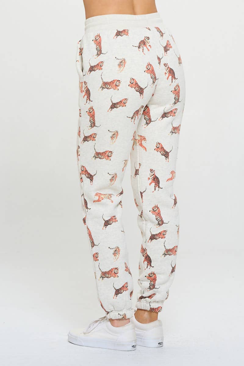 SM WARDROBE - Wholesale Lounge Sweatpants/Joggers - Women's - TIGER PRINT SWEATPANTS4