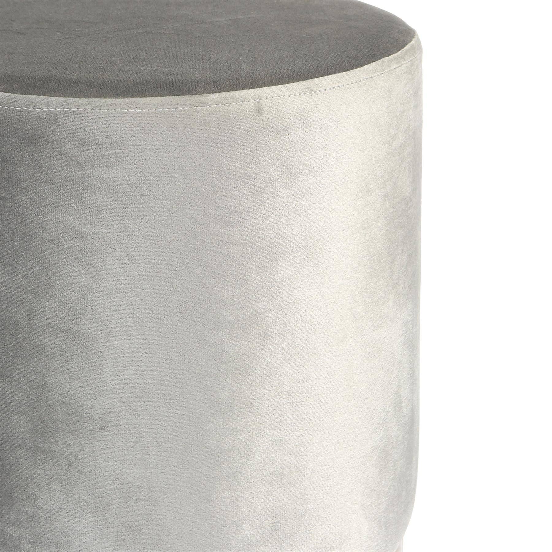 Rinkit Ltd – Großhandel Hocker – Runder samtbezogener Hocker als Fußbank – 29 cm Durchmesser x 36 cm Höhe – von Harbour Housewares12