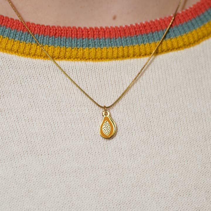 Sleepy Mountain - Wholesale Pendant/Charm Necklace - Papaya Necklace