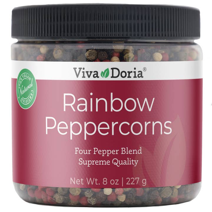 Rainbow Peppercorns Blend For Grinder Refill 8 oz for wholesale by VIVA DORIA INC.