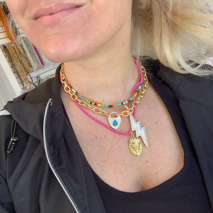 Karli Buxton - Wholesale Link & Chain Necklace - Enamel Chain