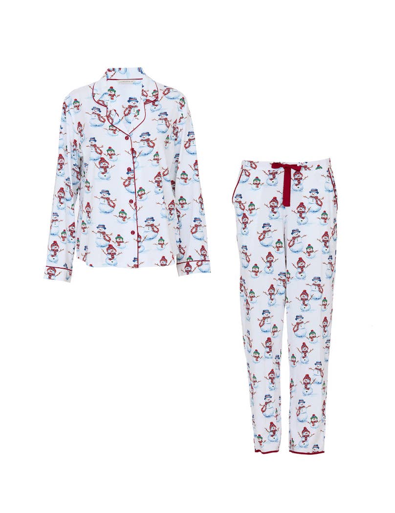 Cyberjammies – wholesale Sleepwear set – Women's – Blaze Snowman Print Pyjama Set3