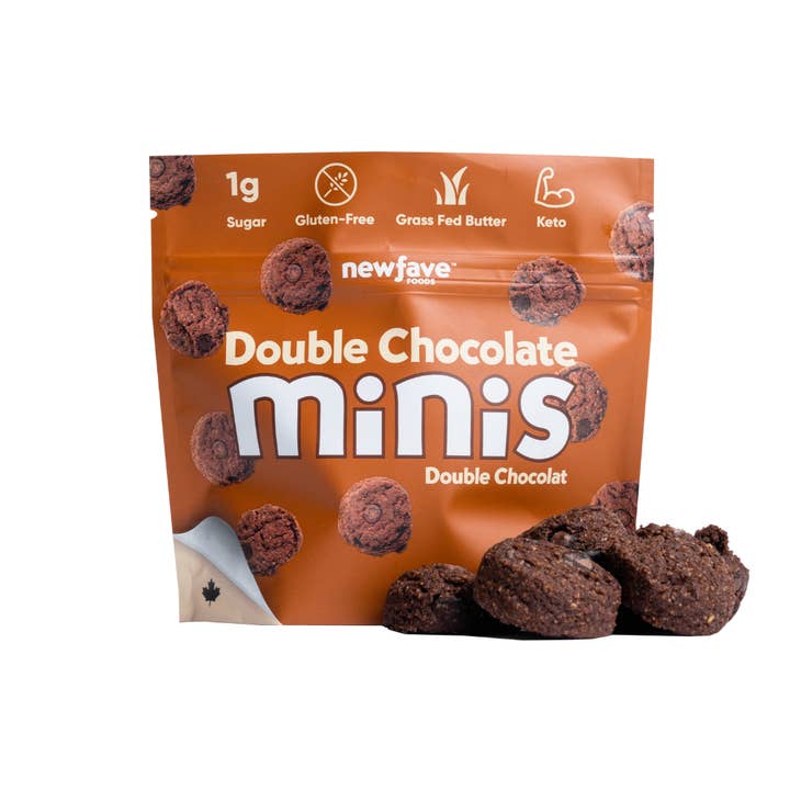 Keto Mini Cookies - Double Chocolate for wholesale by New Fave Foods