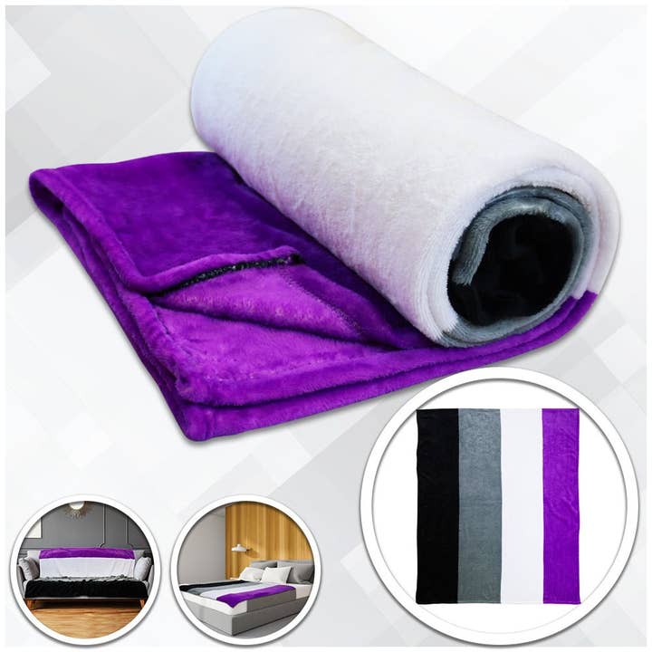 Flags Importer - Wholesale Throw Blanket - Asexual Soft Plush 50x60in Blanket