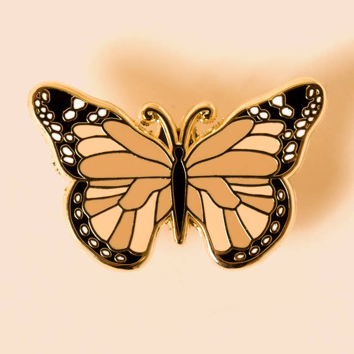 Butterfly enamel pin for wholesale by EVRYDAY MONDAY