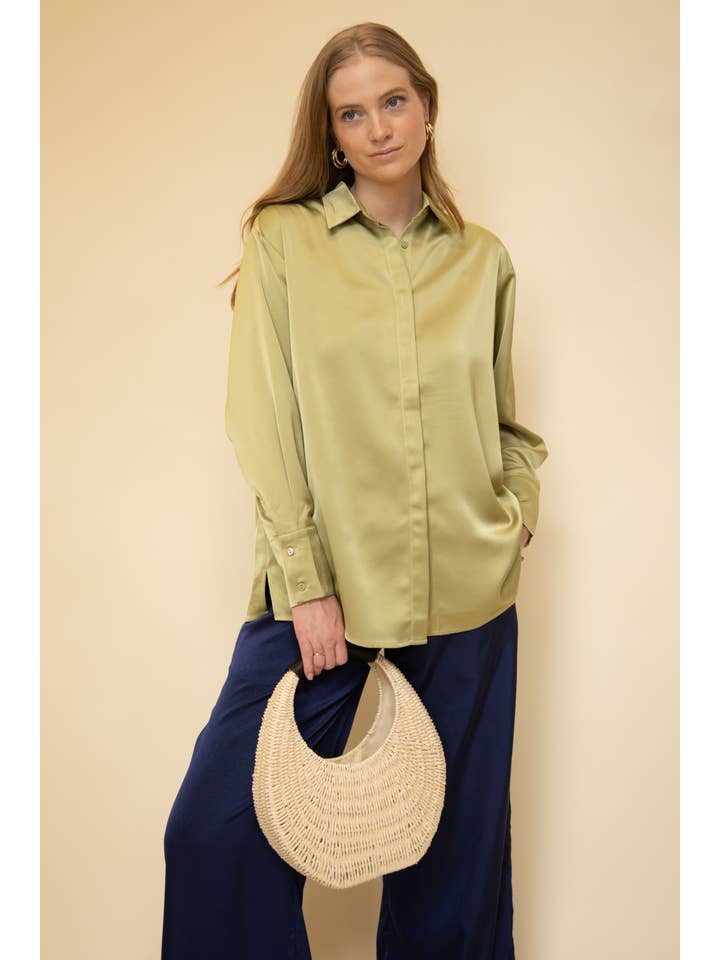 Before You Collection - Wholesale Pants - Women's - Solid Satin Wide Leg Pants8