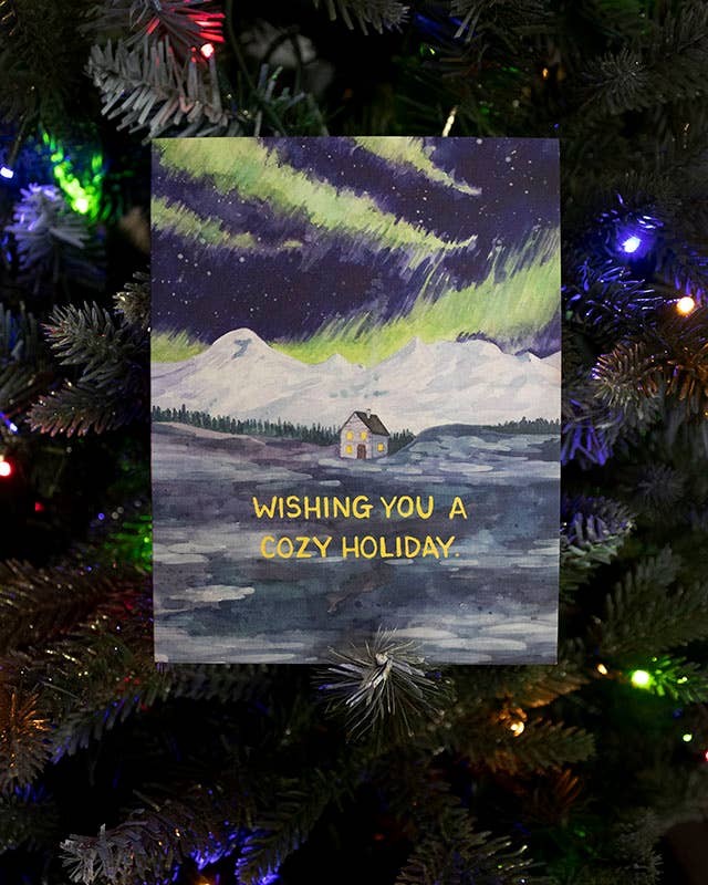 Yardia - Wholesale Christmas Card - Cozy Holiday Card - Watercolor Christmas Card2