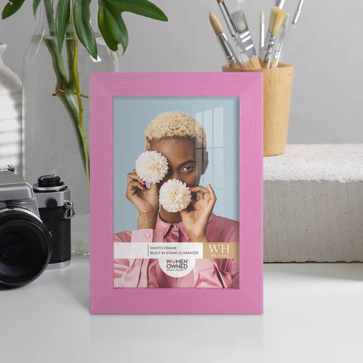 Wexford Home - Wholesale Picture Frame - Photo Frame, Real Wood with Texture, Pink3