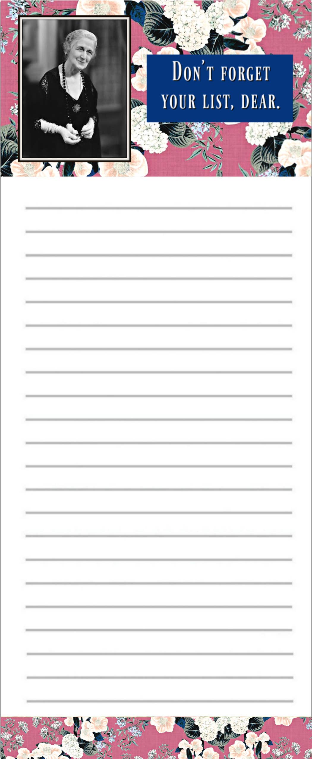 Ümlaut Brooklyn – wholesale Notepad – Don't Forget Your List, Dear - Magnetic Notepad0