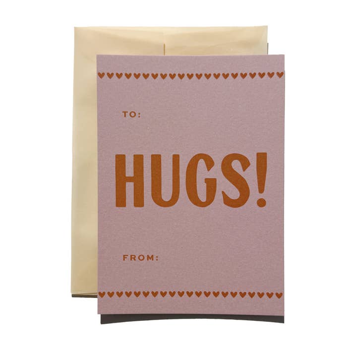 Petite Valentine Mini Card Hugs No. 36 for wholesale by Jaymes Paper