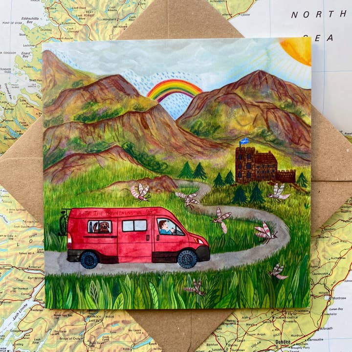 Cartão de Saudação: Vamos para as Montanhas Escocesas por atacado de Samantha Dolan