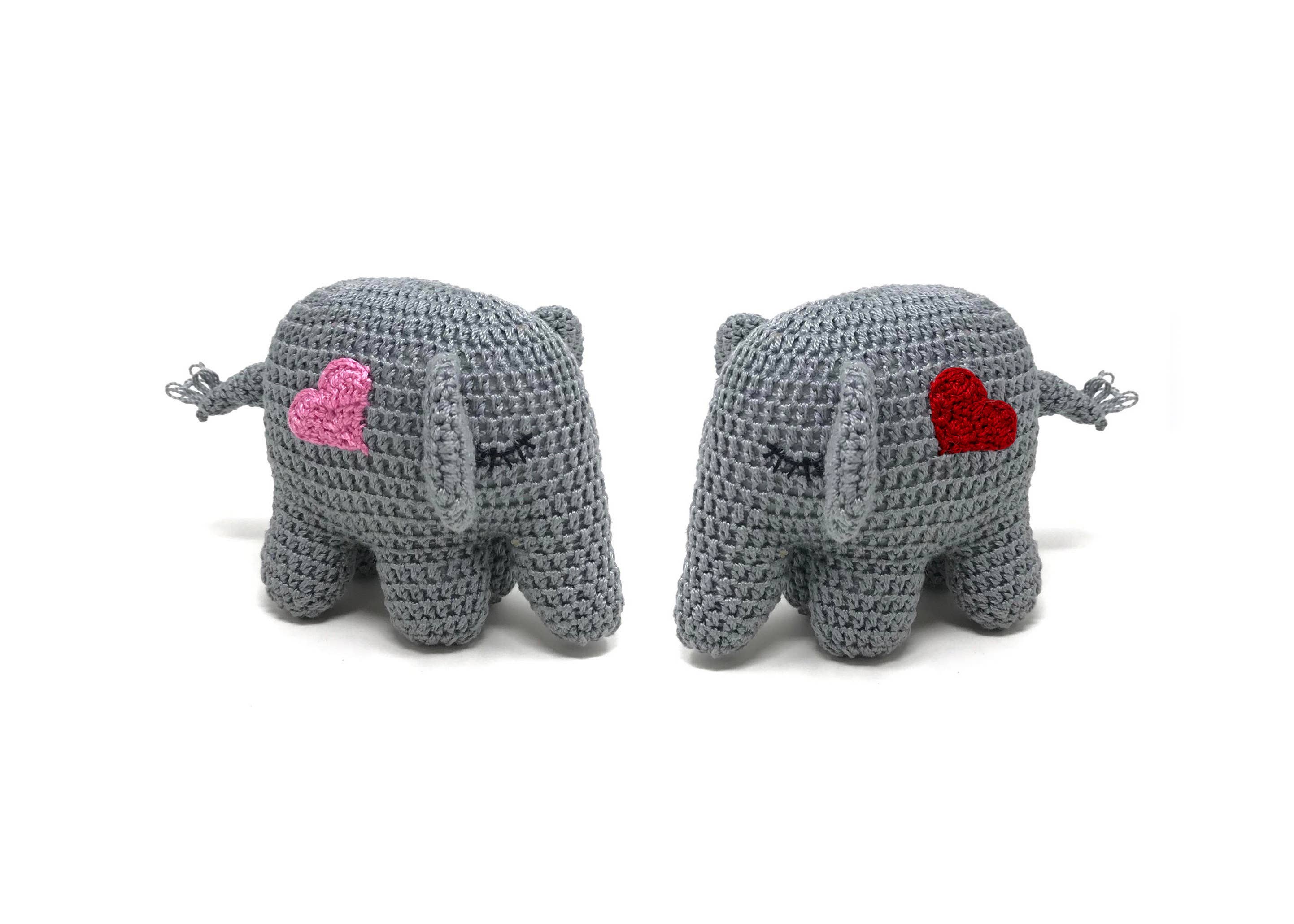 Melange Collection - Wholesale Stuffed/Plush Toy - Kids & Baby - Crochet Elephant - Red Heart3