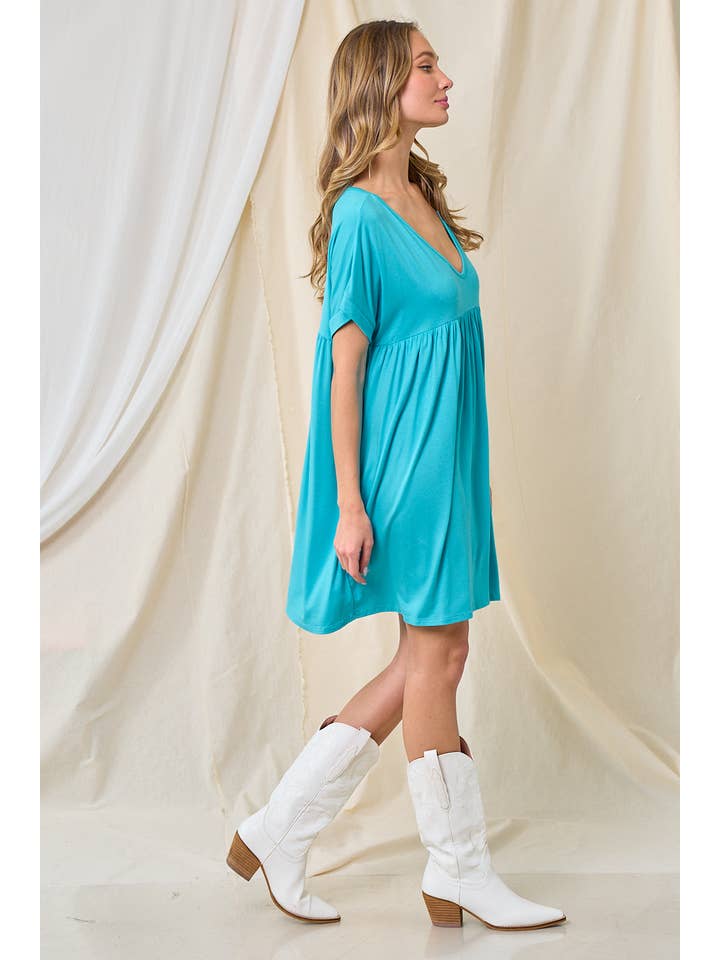 lovely melody - Wholesale Dress - Women's - LMD5555- Simple and plain solid mid dress12