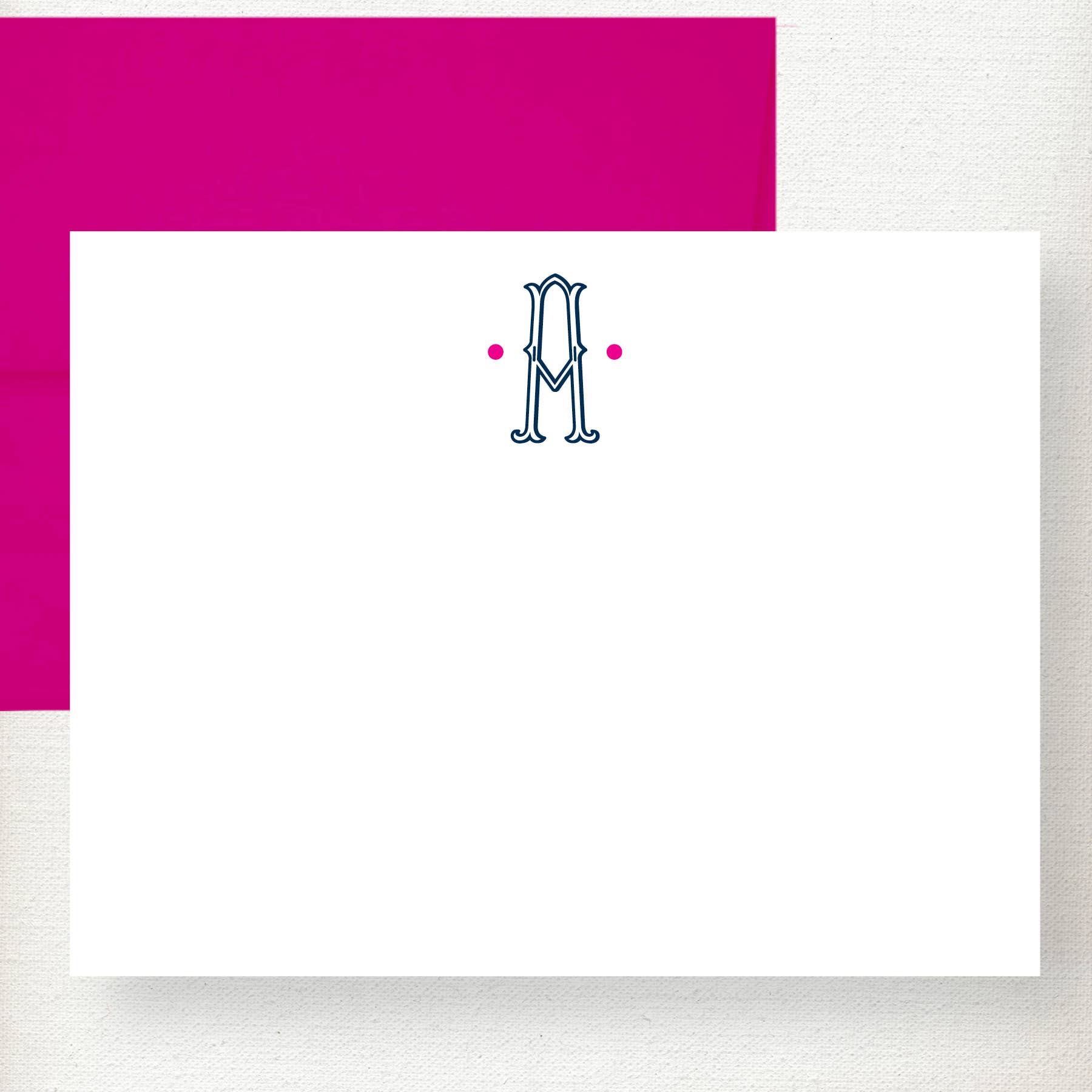 Kramer Drive - Wholesale Stationery/Notecard Set - Ornate Initial Dots Note Card3