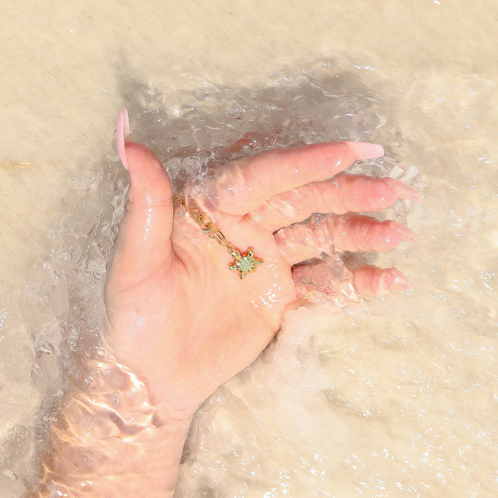 WJW – wholesale Individuell berlock/hänge – 18K guld PVD rostfritt stål havssköldpadda berlock5