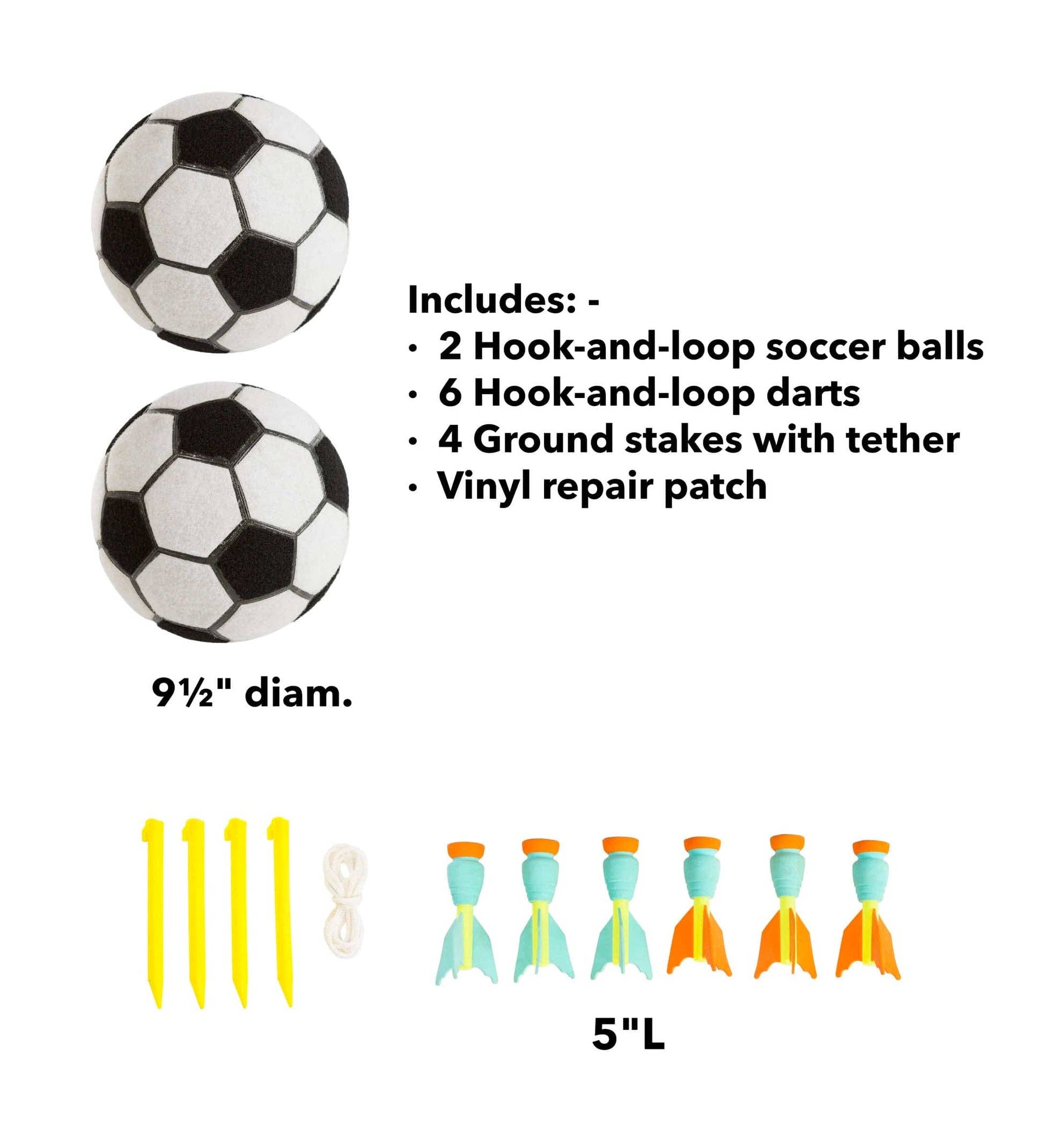 Hearthsong - Wholesale Sporting Game - Kids & Baby - Giant Inflatable 2-in-1 Darts & Soccer Set6