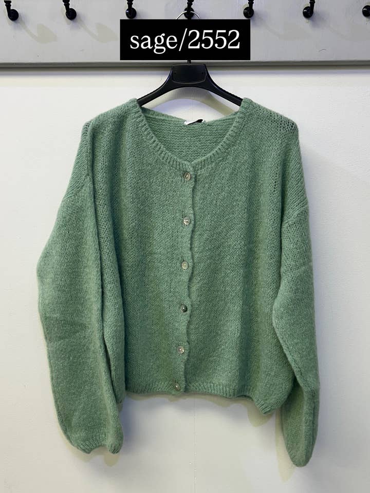 Terminal 1 Clothing – wholesale Kofta - Dam – Cardigan i mohairblandning med knappar fram22