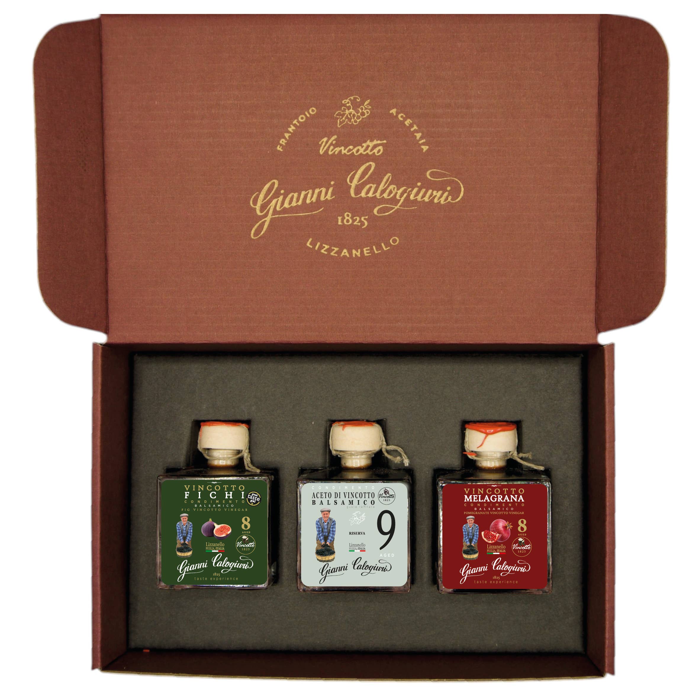 Vincotto Balsamico Gianni Calogiuri Azienda Agricola - Wholesale Gift Box - GIFT BOXES with 3 Bottles of 50ml1