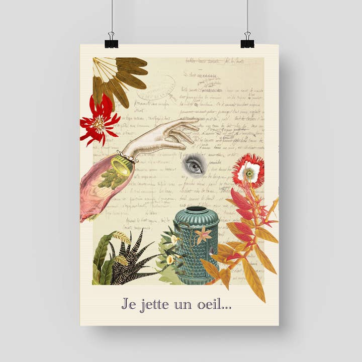 Póster «Estoy echando un vistazo», tamaño A3 para venta al por mayor de sidonie blondel