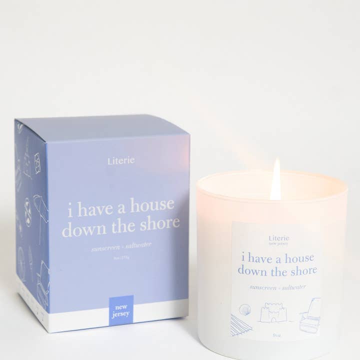 Literie - Vente Bougie en bocal - J'ai une maison au bord de la mer