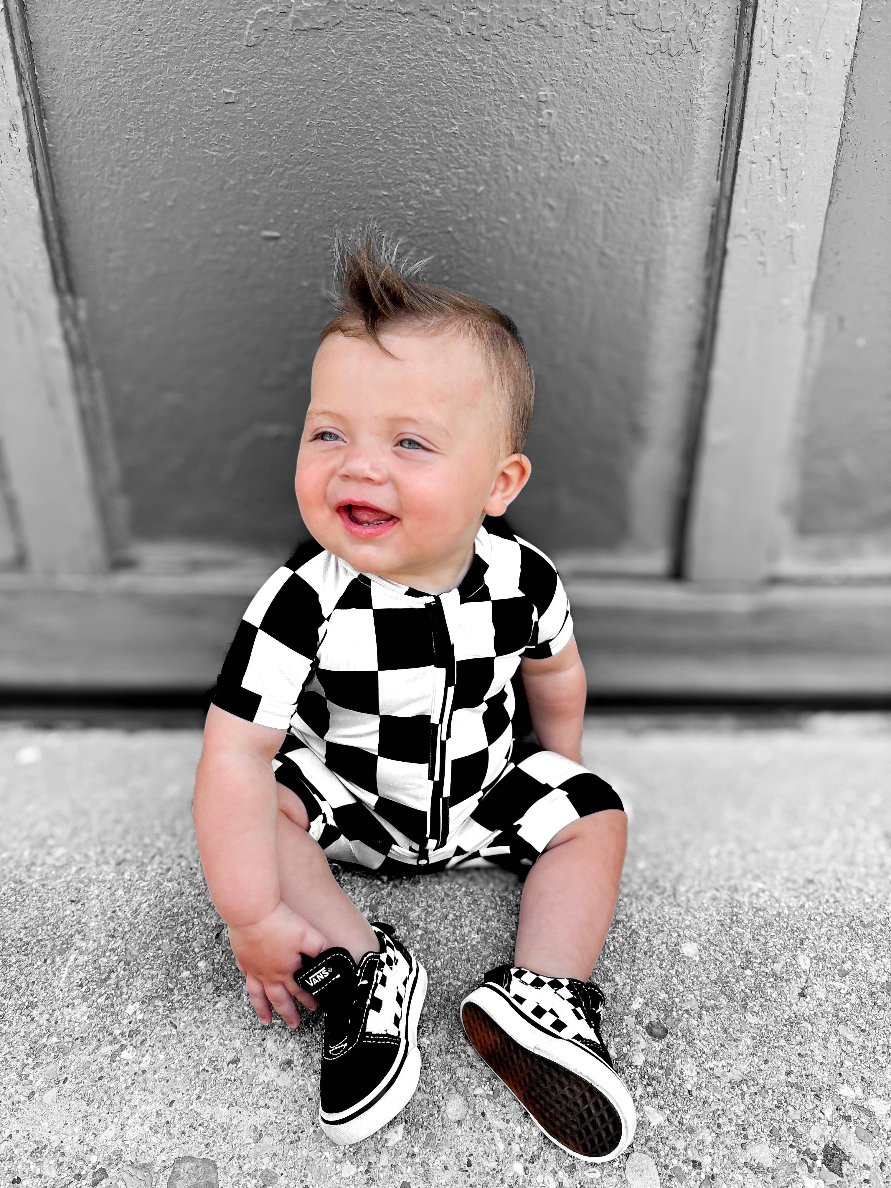 Rebel Bro – Engroshandel Romper - Baby – Bambus Zippy Shortie i Venedig3