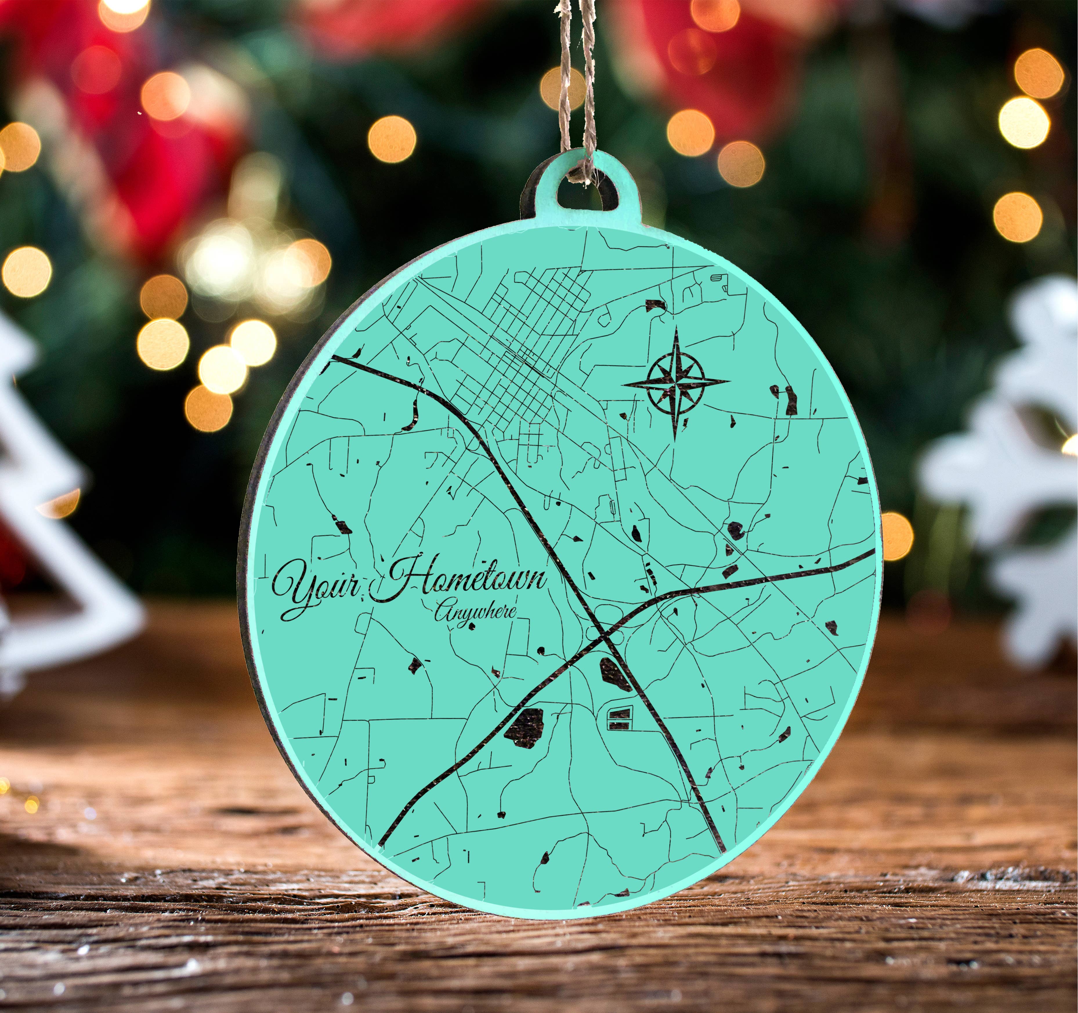 Fire & Pine – wholesale Ornament – Custom: Engraved Wood Ornaments2