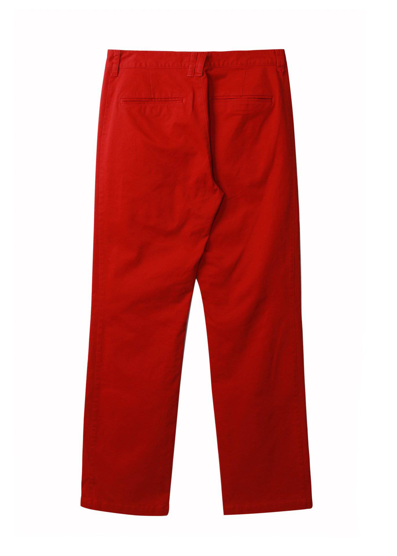 Konus Men's Baggy Chino Pants in Red for wholesale on Faire6