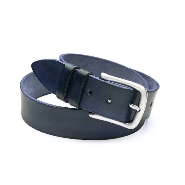 Vintage handgeverfde riem in Oceano voor wholesale door Risch Shoes