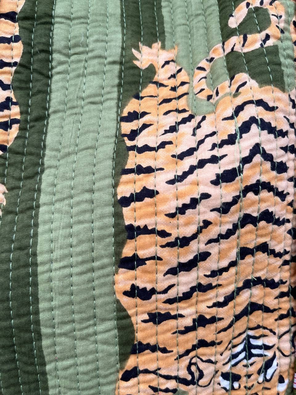 bhavnas boutique – Engroshandel Indkøbspose/indkøbstaske – Tiger Block trykt taske Indisk håndlavet bomulds indkøbspose 2