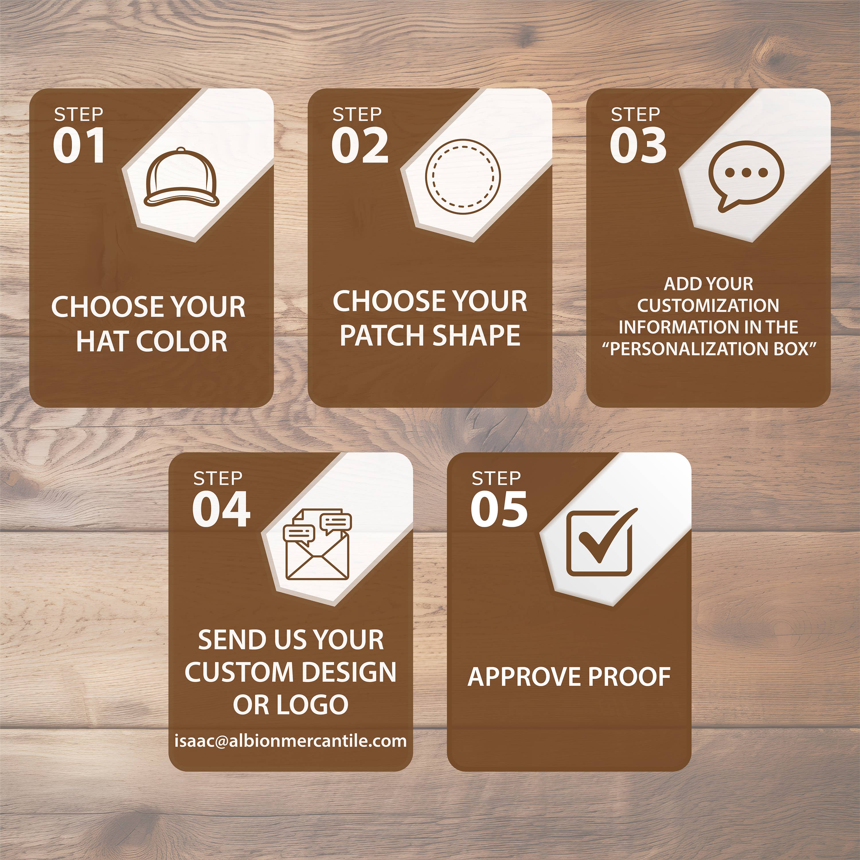 Albion Mercantile Co. - Wholesale Trucker Hat - Men's - Custom Hat | Custom Trucker Patch Hat7