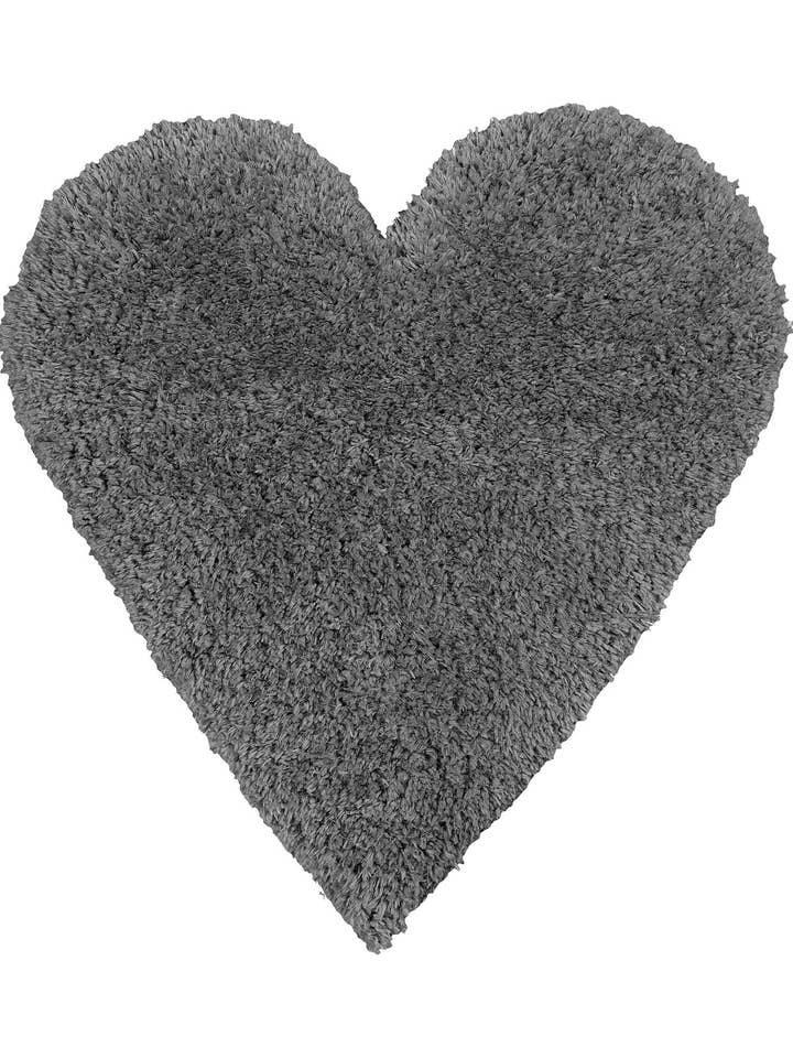 Kids Rug Dark Grey Shade Heart for wholesale by MADI