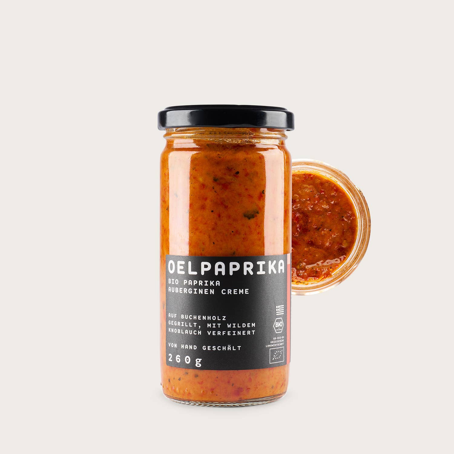 O.E.L. - Thalassa GmbH & Co. KG - Wholesale Dip - PURE PAPRIKA - Organic Pepper-Eggplant Cream 250 g0