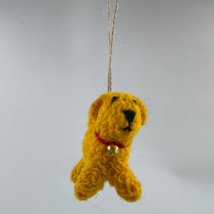 Funky Yak Ltd - Wholesale Keychain – Women's - Handmade Cute Felt Orange Dog Keyring6