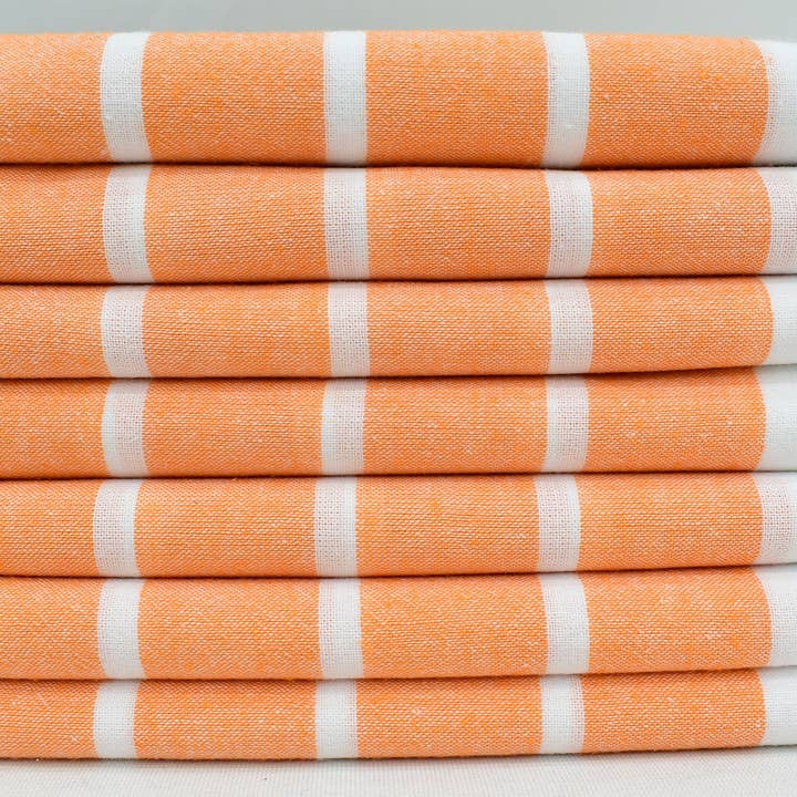 Organic Turkish Towels - Wholesale Hand Towel - Turkey Hand Towel, Versatile Orange Hand Towel2