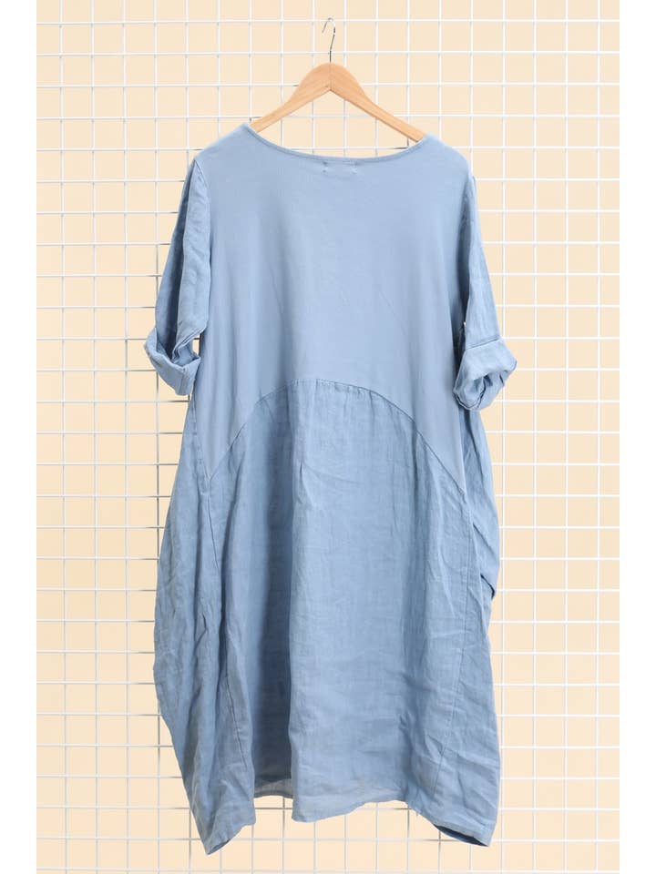 LINEN & COTTON HOUSE - Wholesale Dress - Women's - 44352 100% LINEN DRESS
