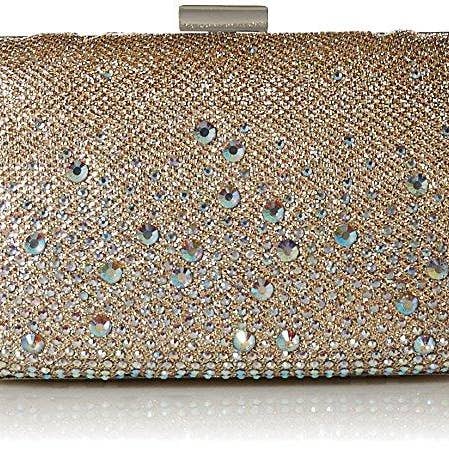 Emme Sparkle Stones Minaudiere (Champagne) per la vendita all'ingrosso da parte di Jessica McClintock