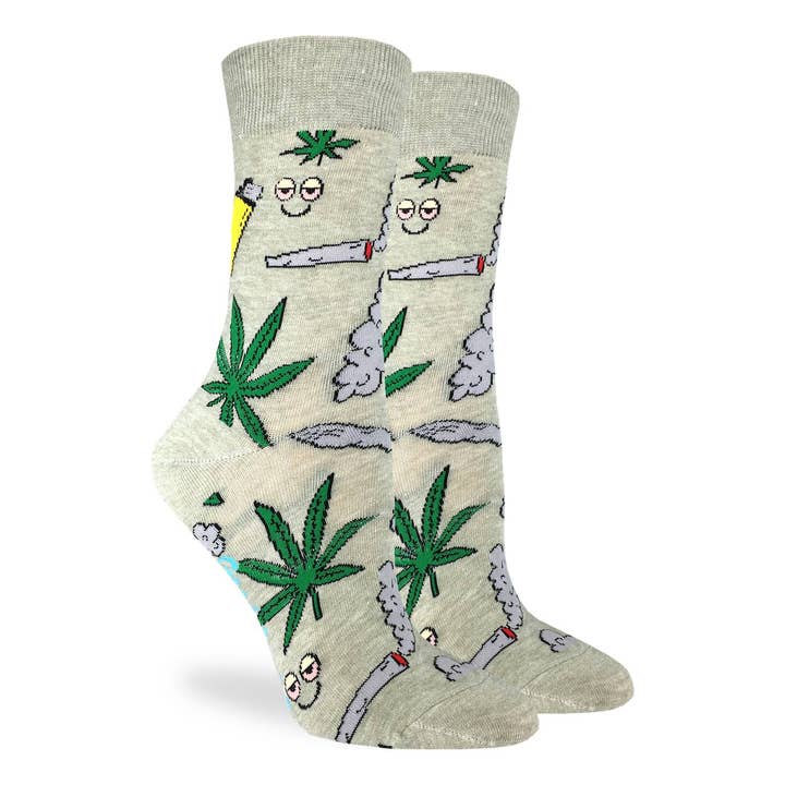 Good Luck Sock - Wholesale Socks - Women's - Women's Stoned Marijuana Socks