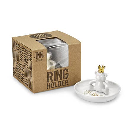 CERAMIC JEWELRY HOLDER IN TEDDY BEAR SHAPE IN MY HOME for wholesale by BSC Spa