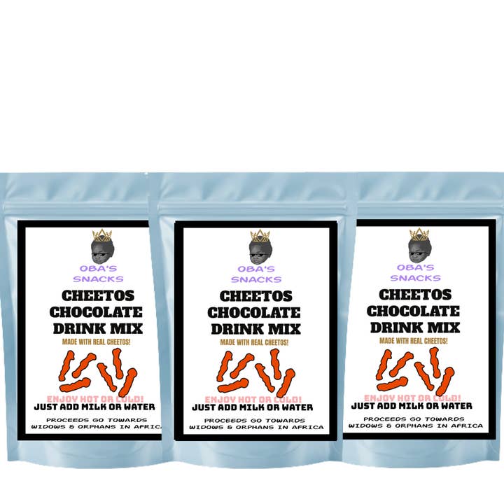 Mélange de boisson chocolatée premium - Pack de 3 inspiré par Cheetos pour la vente par Oba's Snacks
