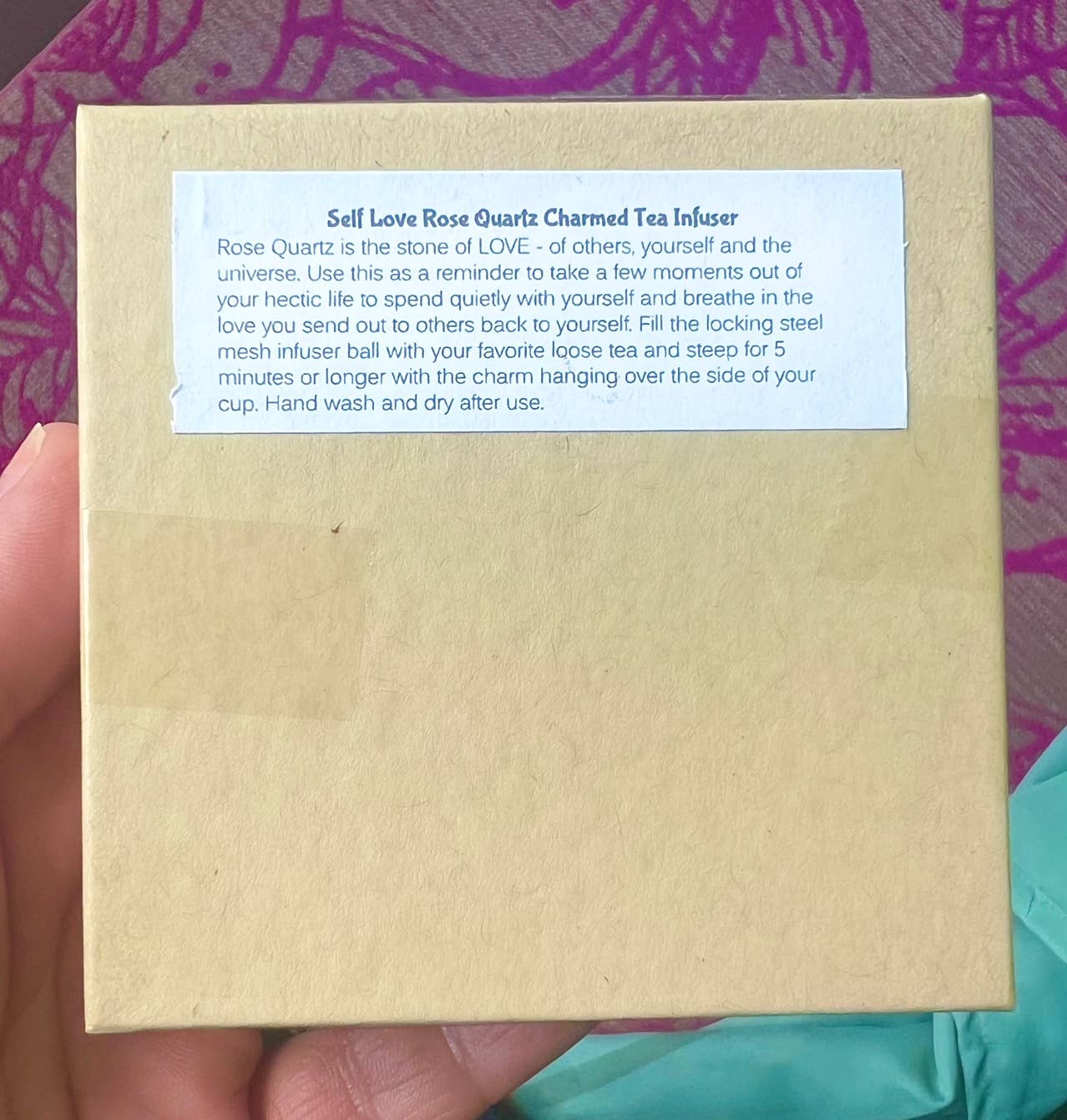 Kinley Jewelry - Wholesale Tea Strainer/Infuser - Tea Infuser Self Love Rose Quartz Crystal Charmed Kitchen 4