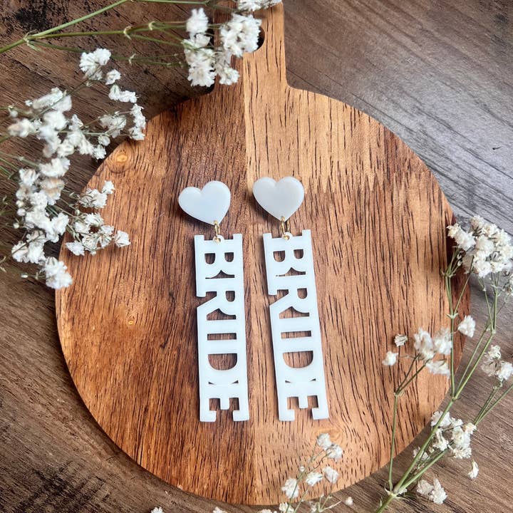 Elby Designs - Vente Boucles d'oreilles pendantes - Boucles d'oreilles de mariée, boucles d'oreilles de bachelorette, boucles d'oreilles de mariée3