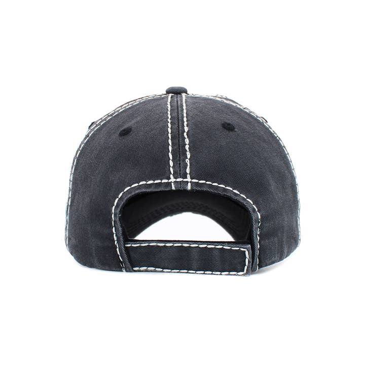 Hana - Wholesale Baseball Cap - Women's - HOLLY JOLLY VIBES Christmas Washed Vintage Baseball Cap2