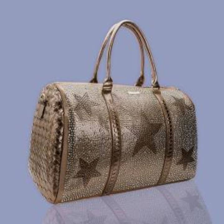 Bronzen Bling Geweven Bagage voor wholesale door LAV-iSH/AIDANGUS PTY LTD
