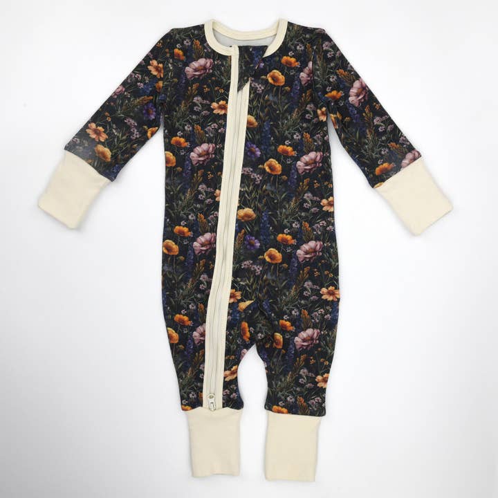 Earthy - Wholesale Sleepsuit - Baby - Organic Cotton Baby Pajamas 2-Way Zipper Sleeper, Isabelle